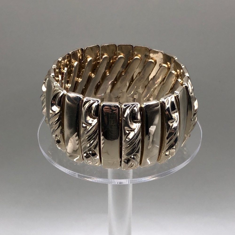 Leading Lady Style Vintage Expansion Accordion Bracelet Small Wrist 6.5